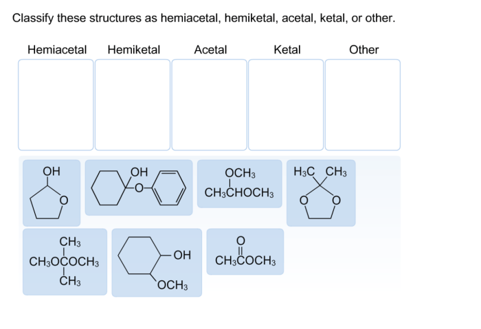 Hemiacetal hemiketal structures classify acetal ketal these other chegg transcribed text show